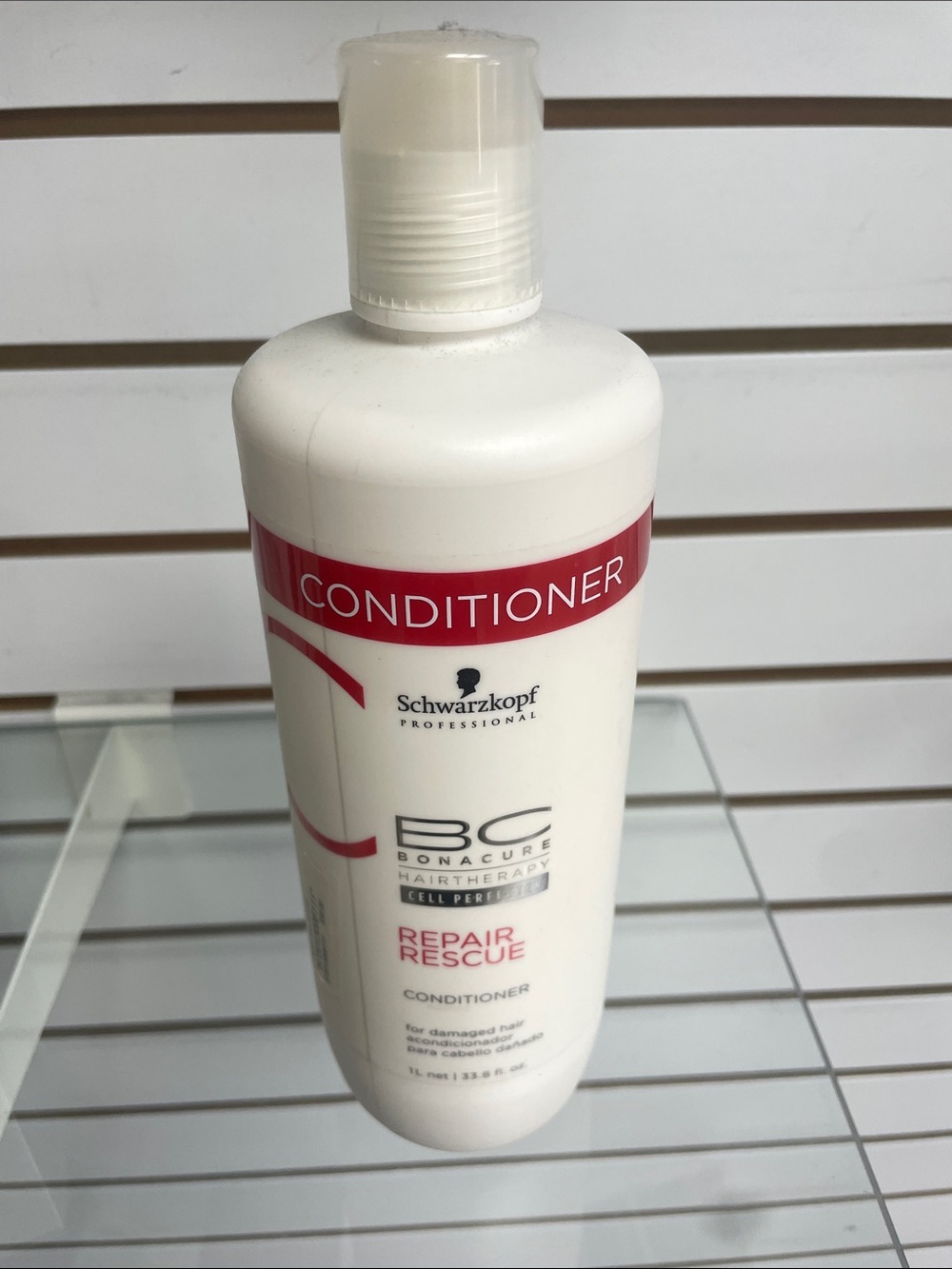 BC Bonacure Repair Rescue Conditioner - White with Red Accents